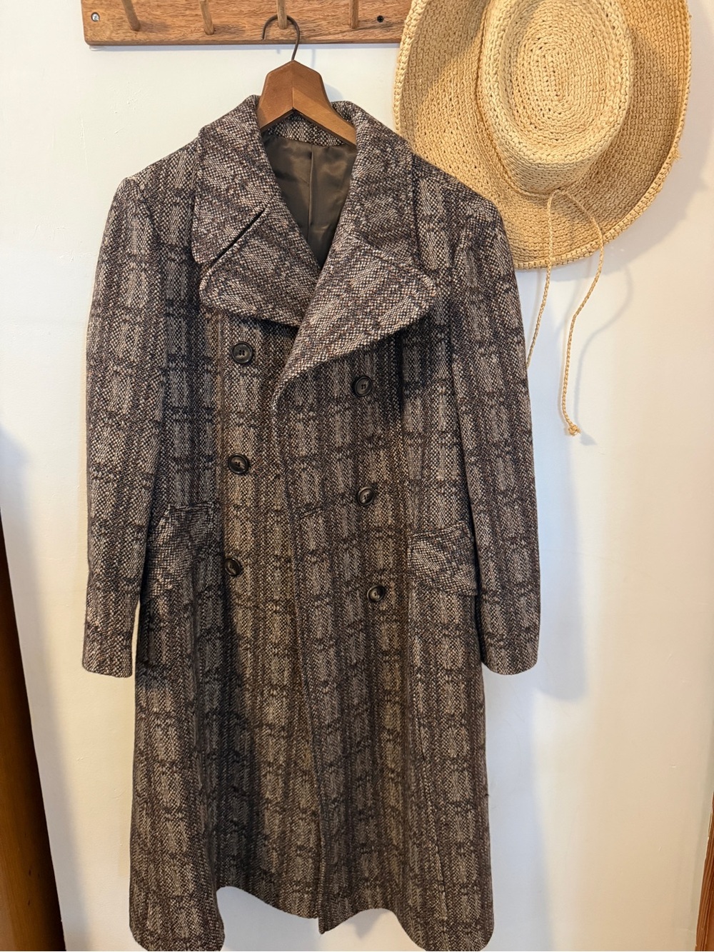 VTG asti berlin Women’s Double-Breasted Wool Blend Coat - 6P